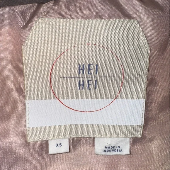 Hei Hei Anthropologie-Pink Bomber Jacket. Size XS VGUC - Picture 5 of 12